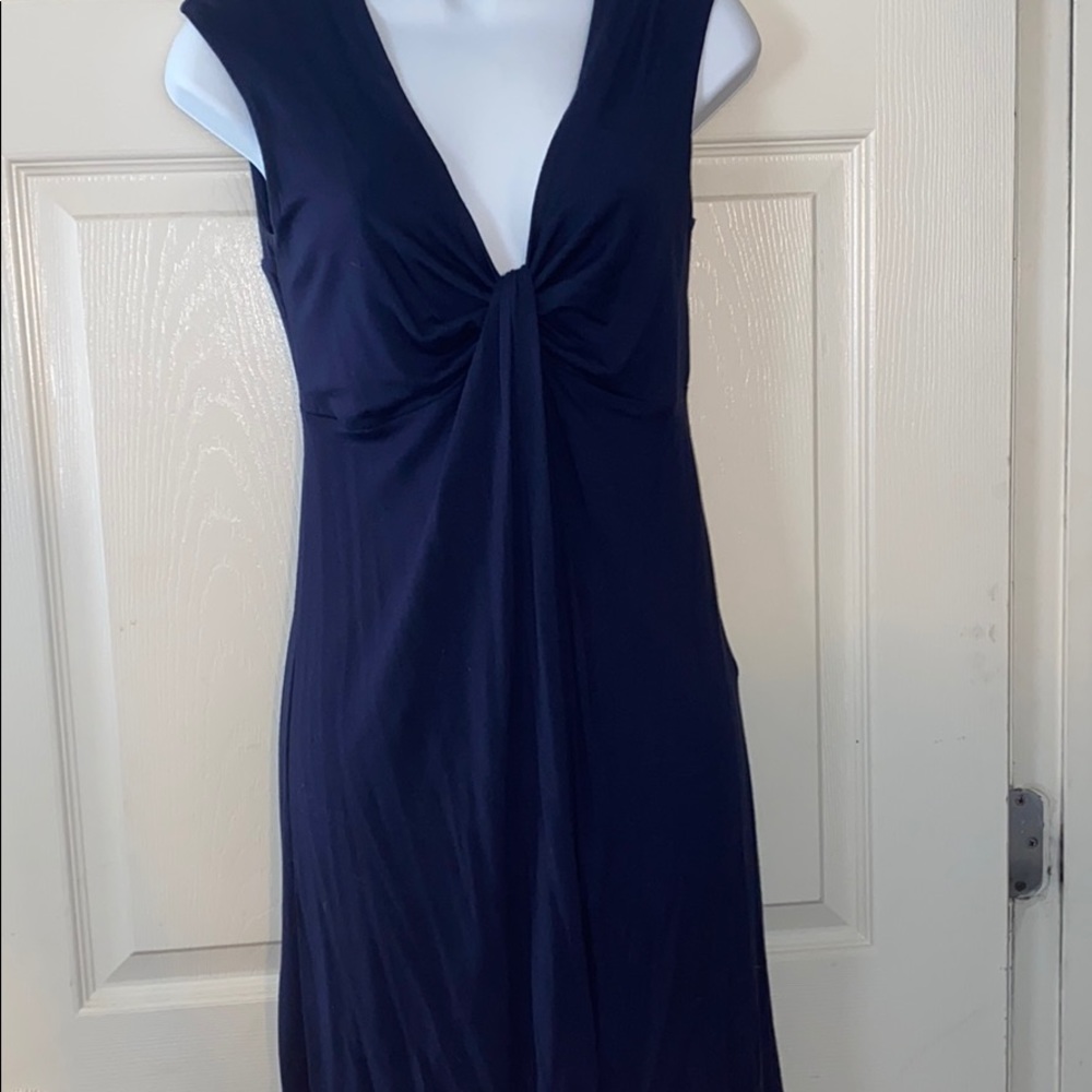 Navy knee length flowy Express dress